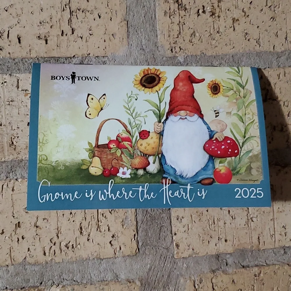 2025 Pocket Calendar - Gnome is Where the Heart is by Susan Winget